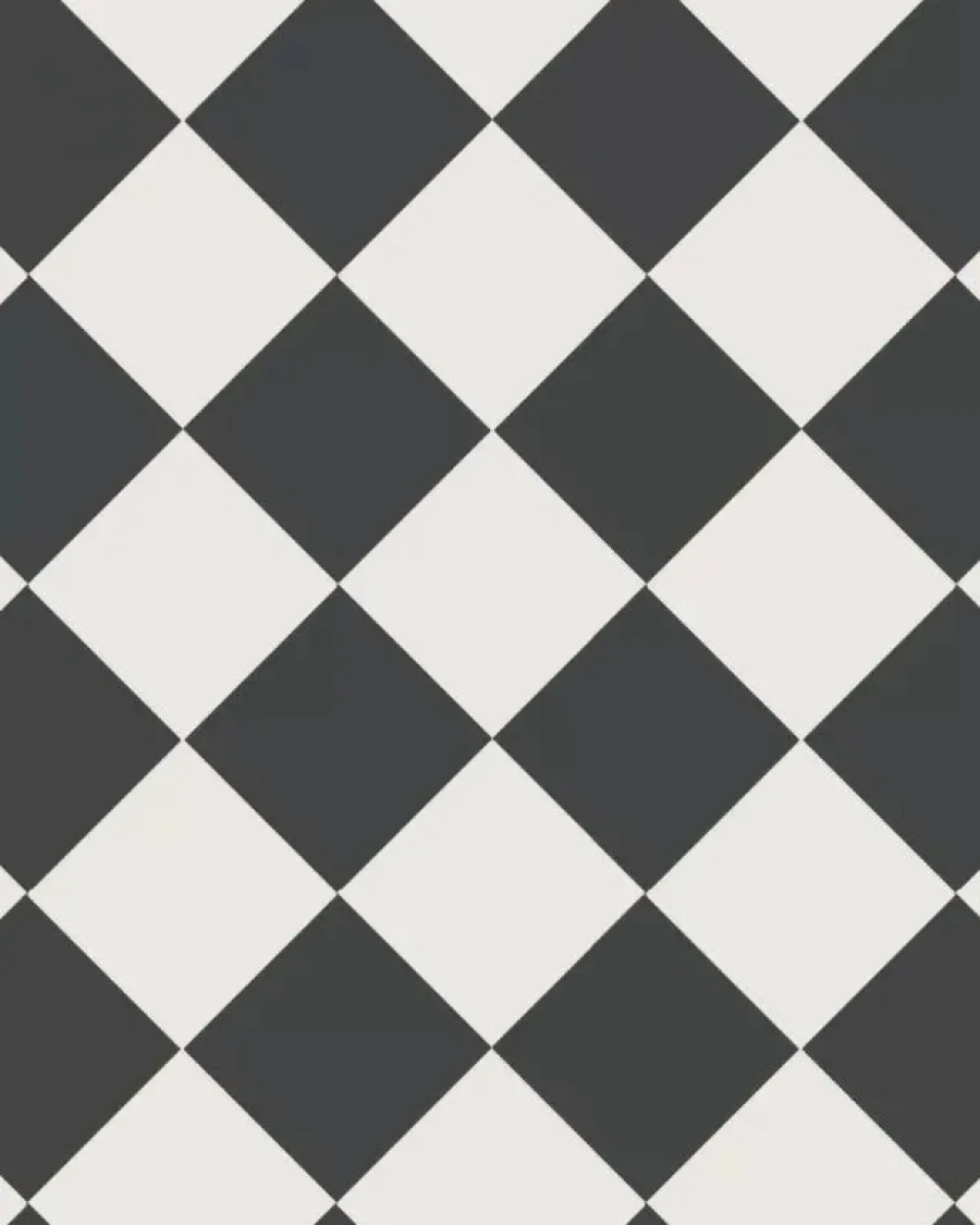 Winckelmans Schackrutigt Klinker|Klinker Hall|Klinker - Schackrutigt 15 x 15 cm svart/vit
