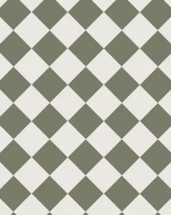Winckelmans Schackrutigt Klinker|Klinker Hall|Klinker - Schackrutigt 10 x 10 cm vit/grön - Australian green