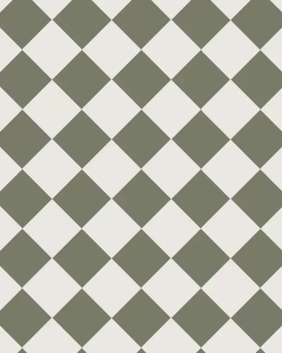 Winckelmans Schackrutigt Klinker|Klinker Hall|Klinker - Schackrutigt 10 x 10 cm vit/grön - Australian green