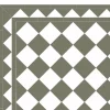 Winckelmans Schackrutigt Klinker|Klinker Hall|Klinker - Schackrutigt 15 x 15 cm vit/grön - Australian green