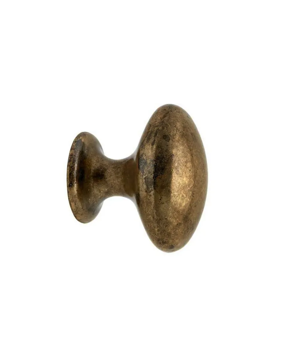 Beslag Design AB Möbelbeslag|Köksknoppar|Knopp - Oval antik 40 mm