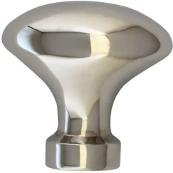 Sibes Metall AB Möbelbeslag|Knoppar I Nickel|Knopp - Oval nickel 40 mm