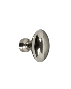 Sibes Metall AB Möbelbeslag|Knoppar I Nickel|Knopp - Oval nickel 30 mm
