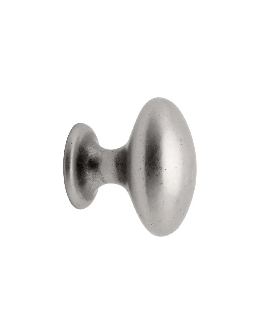 Beslag Design AB Möbelbeslag|Köksknoppar|Knopp - Oval tenn 40 mm