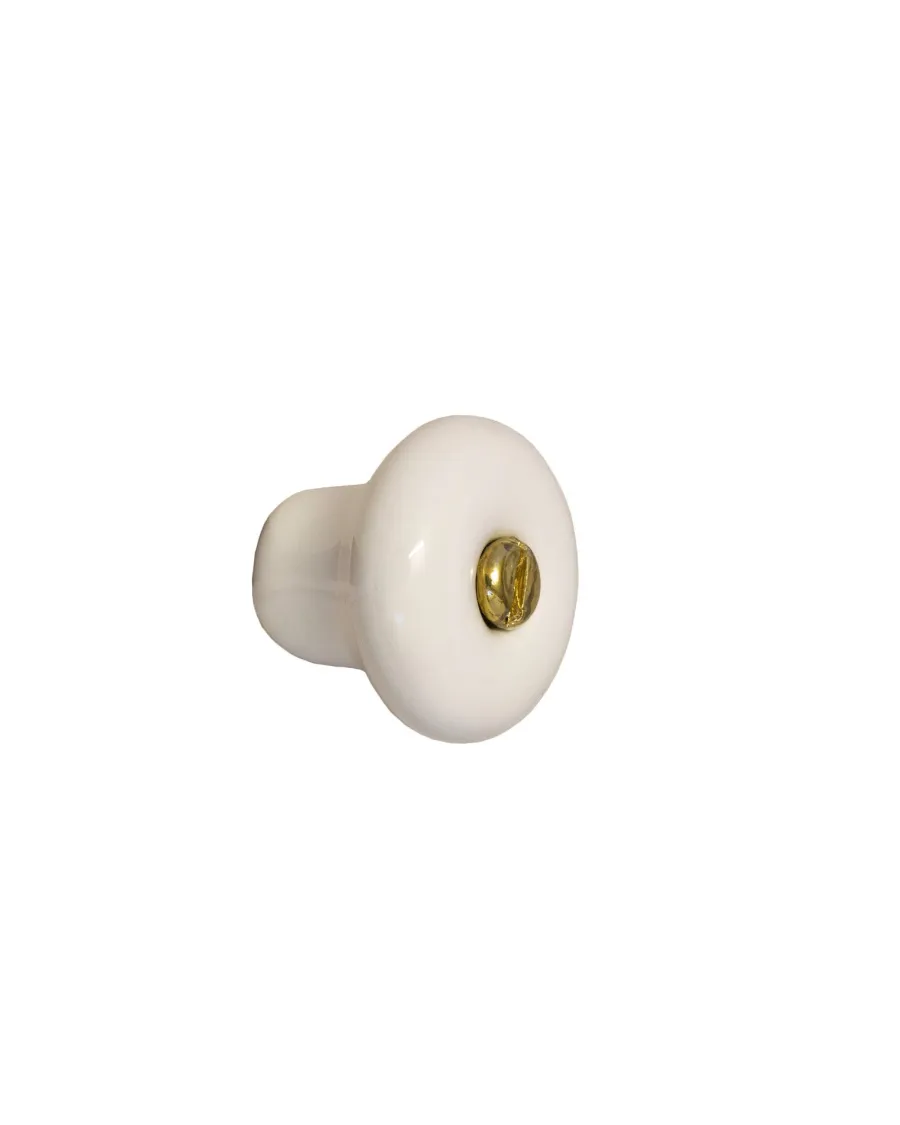 NEXA TECHNOLOGIES Knoppar I Porslin|Möbelbeslag|Knopp - Porslinsknopp liten 25x20 mm