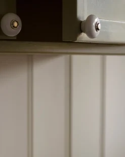 Beslag Design AB Knoppar I Porslin|Möbelbeslag|Knopp - Porslinsknopp nickel