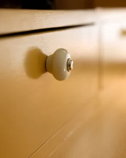 Beslag Design AB Knoppar I Porslin|Möbelbeslag|Knopp - Porslinsknopp nickel