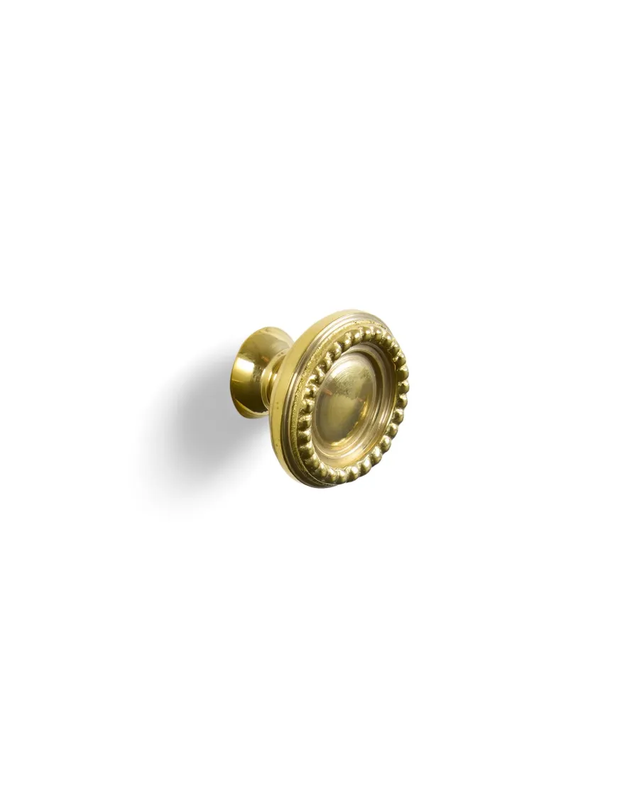 The deko style Knoppar I Mässing|Köksknoppar|Knopp - Pärlrand mässing