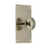 sekelskifte Knoppar I Nickel|Köksknoppar|Knopp med bottenplatta - Nickel 40 x 70 mm