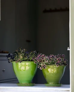 Sturehofs Krukmakeri Presenttips|Blomkrukor & Vaser|Kruka Sturehof - Adelcrantz, 17 cm grön