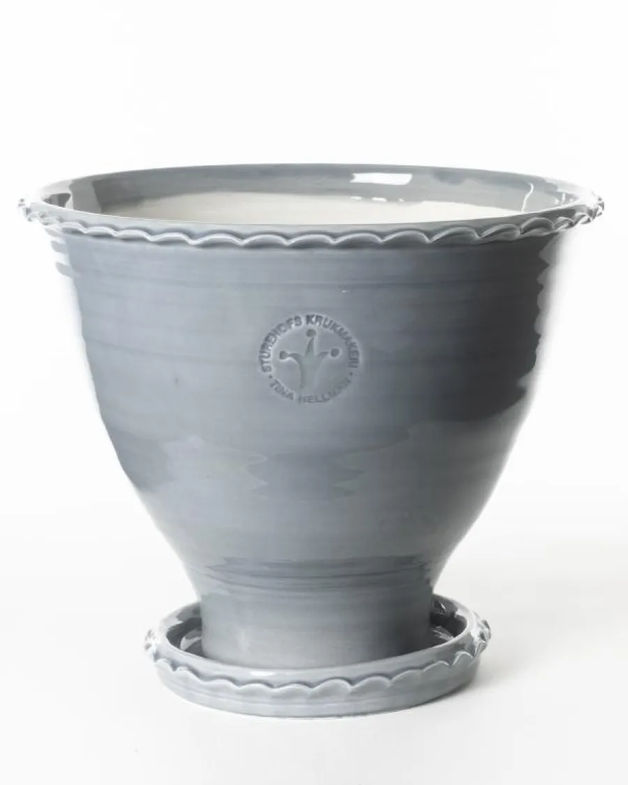 Sturehofs Krukmakeri Presenttips|Blomkrukor & Vaser|Kruka Sturehof - Adelcrantz, 24 cm grå