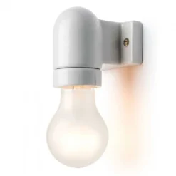 Thomas Hoof Produktgesellschaft Porslinslampor & Porslinsocklar|Lamphållare I Porslin|Lamphållare vitt porslin - För väggmontage E27/Max 75W