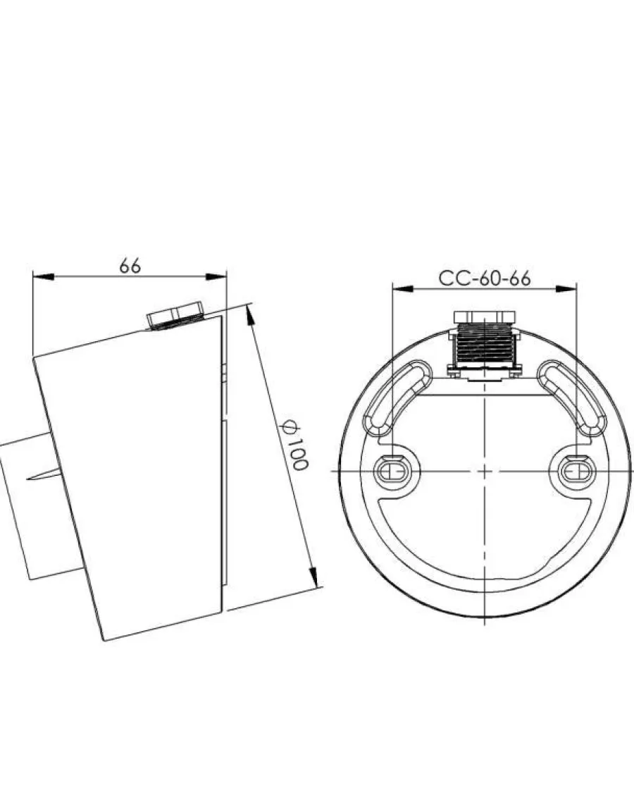 IFÖ Electric AB Porslinslampor & Porslinsocklar|Porslinslampa & Porslinsockel|Lampsockel utomhus/våtrum - Vit/vinklad/kulo IP54