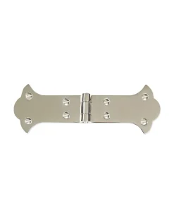 The deko style Gångjärn För Skåp|Gångjärn För Köksluckor|Ledgångjärn - Kistgångjärn nickel 136 x 47 mm
