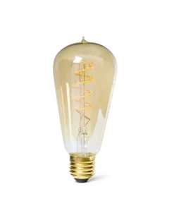 Lodan Lighting Led-Lampor E27|LED-lampa Sekelskifte - Edison 64 mm 270 lm, bärnsten