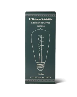 Lodan Lighting Led-Lampor E27|LED-lampa Sekelskifte - Edison 64 mm 270 lm, bärnsten