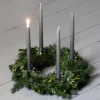 Liljeholmens Stearinfabriks AB Ljusstakar|Juldekoration|Liljeholmens Christinaljus - 8-pack ljusgrå