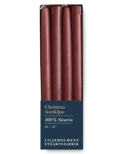 Liljeholmens Stearinfabriks AB Ljusstakar|Juldekoration|Liljeholmens Christinaljus - 8-pack tegel