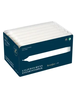 Liljeholmens Stearinfabriks AB Ljusstakar|Juldekoration|Liljeholmens Kronljus - 30-pack vit