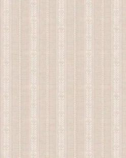 Lim & Handtryck AB Mönstrade Tapeter|Randiga Tapeter|Lim & Handtryck Tapet - Edit kakao/beige