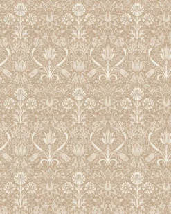 Lim & Handtryck AB Lim & Handtryck - Tapeter|Mönstrade Tapeter|Lim & Handtryck Tapet - Florian torv/beige