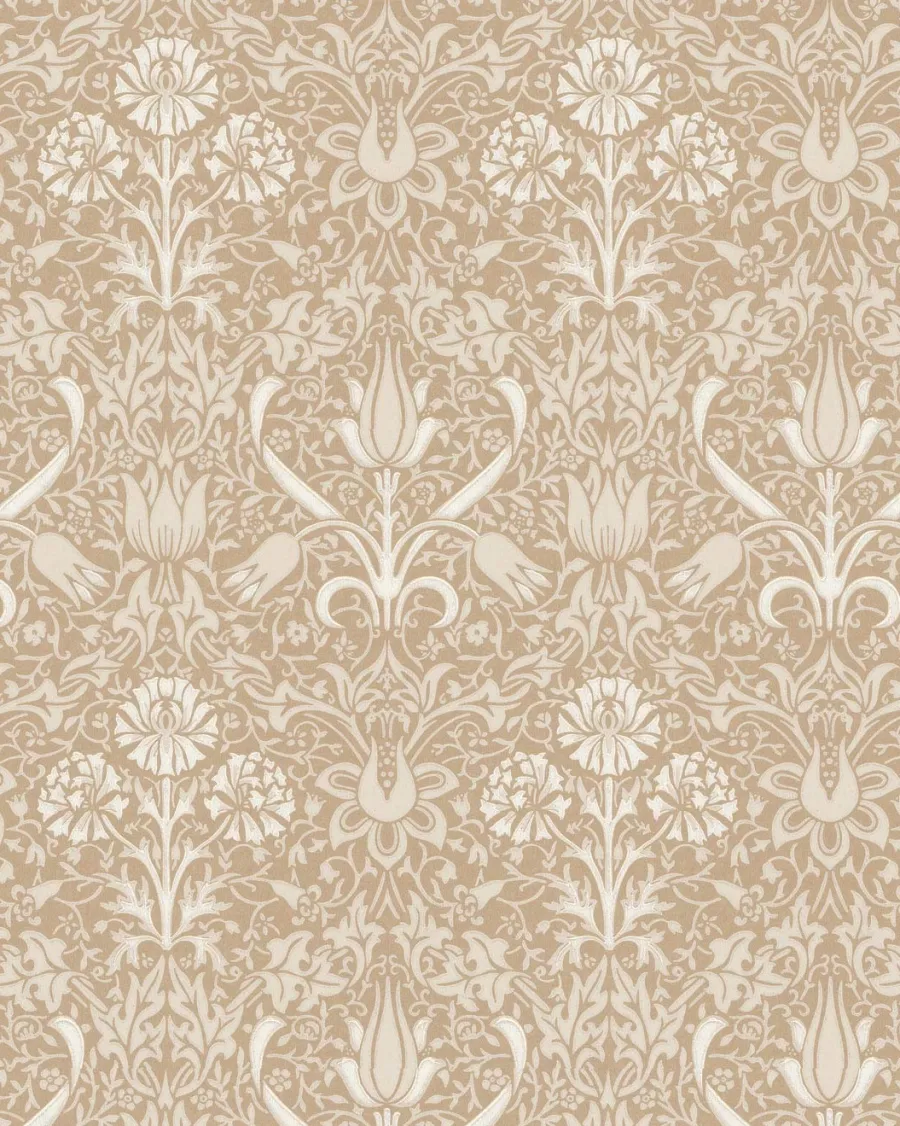 Lim & Handtryck AB Lim & Handtryck - Tapeter|Mönstrade Tapeter|Lim & Handtryck Tapet - Florian torv/beige
