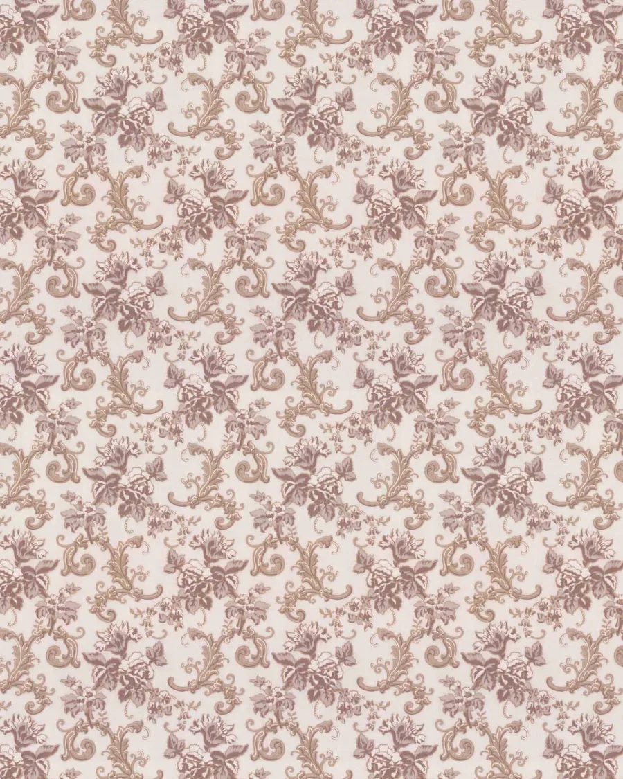 Lim & Handtryck AB Lim & Handtryck - Tapeter|Mönstrade Tapeter|Lim & Handtryck Tapet - Hovdala blomma kvist/brun