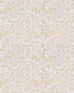 Lim & Handtryck AB Lim & Handtryck - Tapeter|Mönstrade Tapeter|Lim & Handtryck Tapet - Kashmir beige/guld