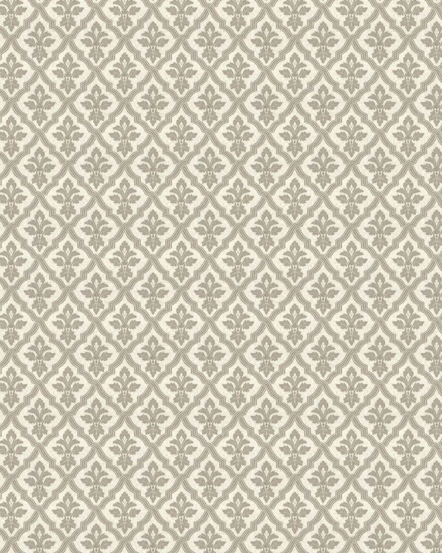 Lim & Handtryck AB Lim & Handtryck - Tapeter|Mönstrade Tapeter|Lim & Handtryck Tapet - Liten lilja kvist/vit