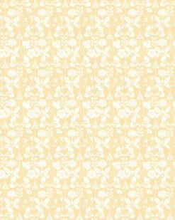 Lim & Handtryck AB Lim & Handtryck - Tapeter|Mönstrade Tapeter|Lim & Handtryck Tapet - Solsidan gul/vit