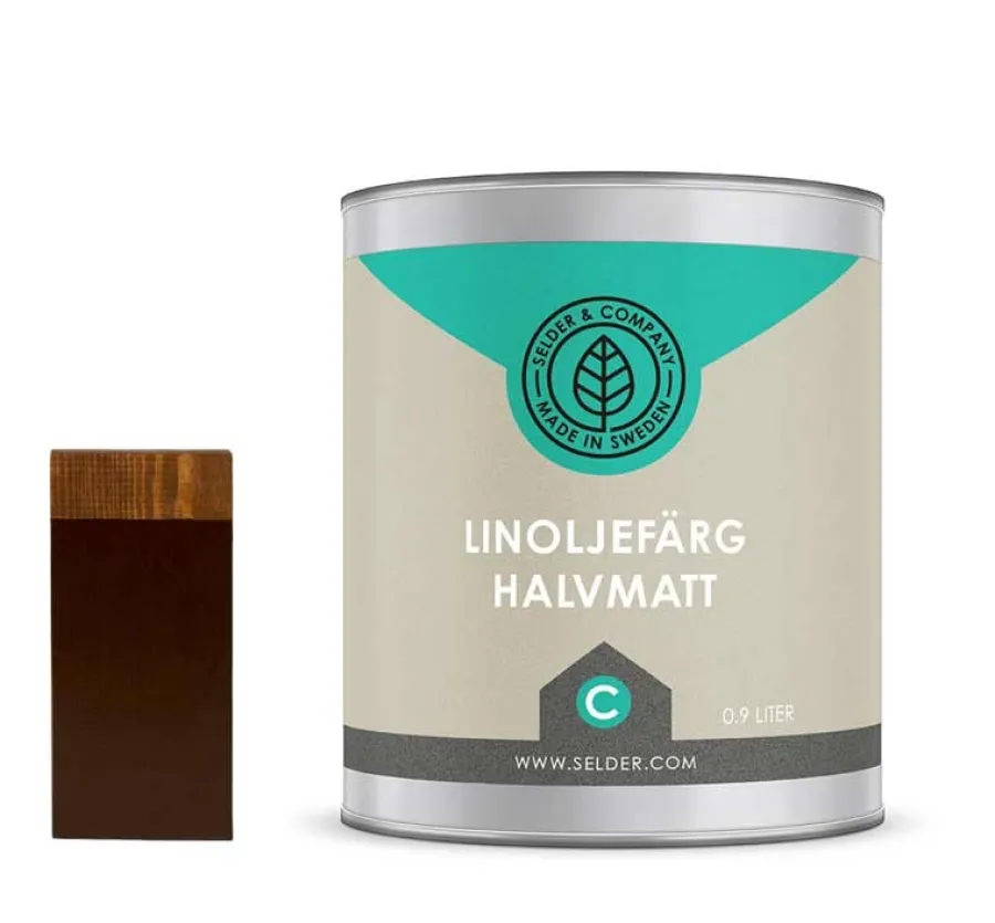 Selder & Co AB Selders Linoljefärg|Linoljefärg Selder & Co - Choklad