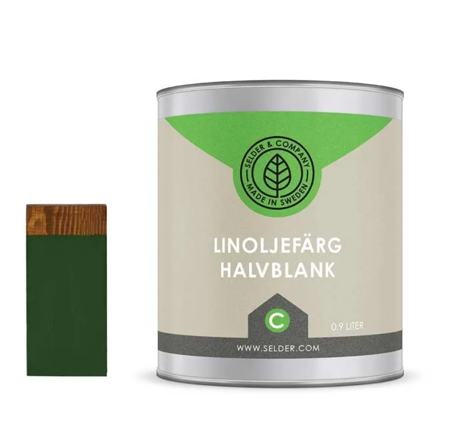 Selder & Co AB Selders Linoljefärg|Linoljefärg Selder & Co - Kromoxidgrön