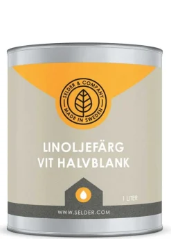 Selder & Co AB Selders Linoljefärg|Linoljefärg Selder & Co - Vit halvblank