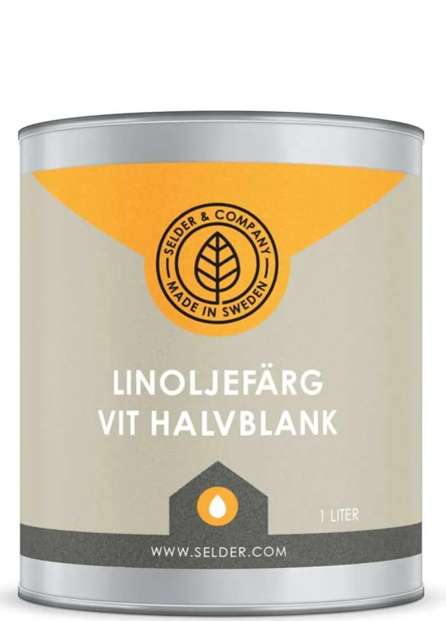 Selder & Co AB Selders Linoljefärg|Linoljefärg Selder & Co - Vit halvblank