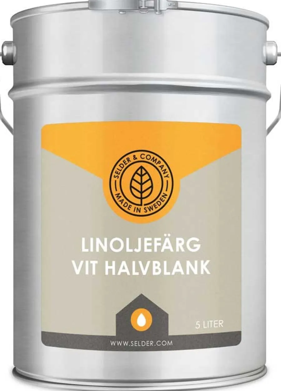 Selder & Co AB Selders Linoljefärg|Linoljefärg Selder & Co - Vit halvblank