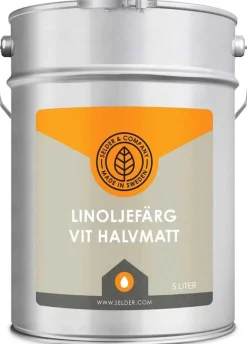 Selder & Co AB Selders Linoljefärg|Linoljefärg Selder & Co - Vit halvmatt