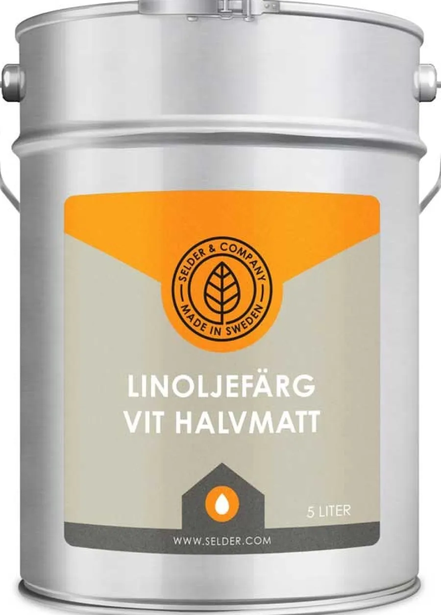 Selder & Co AB Selders Linoljefärg|Linoljefärg Selder & Co - Vit halvmatt