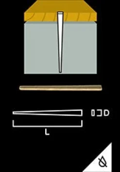 Gunnebo Fastening Systems AB Övrig List|Listspik - Gunnebo 60 mm, 250 st vit