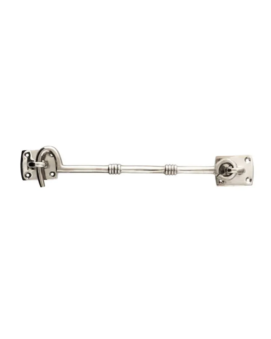 NEXA TECHNOLOGIES Gammaldags Lås|Haspar|Lång hasp nickel - Kasthake 250 mm