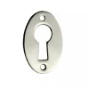 NEXA TECHNOLOGIES Gammaldags Lås|Nyckelskyltar|Nyckelskylt garderob- & klosettdörr - Nickel oval