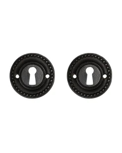 NEXA TECHNOLOGIES Gammaldags Lås|Inredning I Gjutjärn|Nyckelskylt - Gjutjärn ornamenterad 59 mm