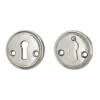 sekelskifte Gammaldags Lås|Nyckelskyltar|Nyckelskylt 47 mm nickel, kläpp -