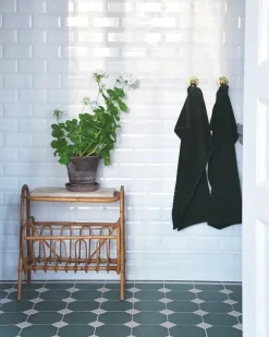 Winckelmans Oktagonklinker|Klinker Hall|Oktagonklinker - 15 x 15 cm mörkgrön/vit