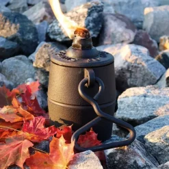 SCANDINAVISK SPISMILJÖ AB Inredning I Gjutjärn|Juldekoration|Oljelampa - Fotogenlampa gjutjärn Småland