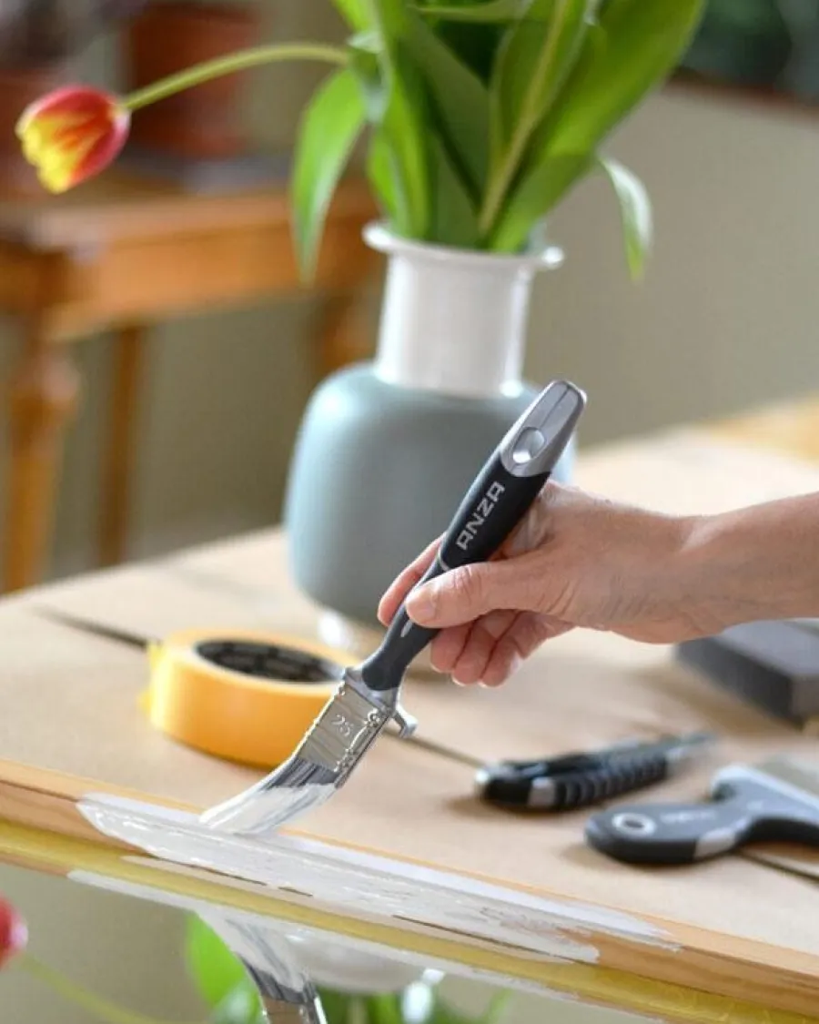 Orkla House Care AB (ANZA) Penslar|Pensel - Anza Snedställd lackpensel med ask 25 mm