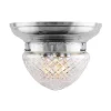 Karlskrona Lampfabrik Stora Taklampor|Plafonder|Plafond - Taklampa Frödingplafond 200 nickel, slipat klarglas