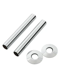 Arroll Limited Radiatorer - Tillbehör|Rörskydd/Rörmanschett 130 x 18 mm till vattenrör - Krom