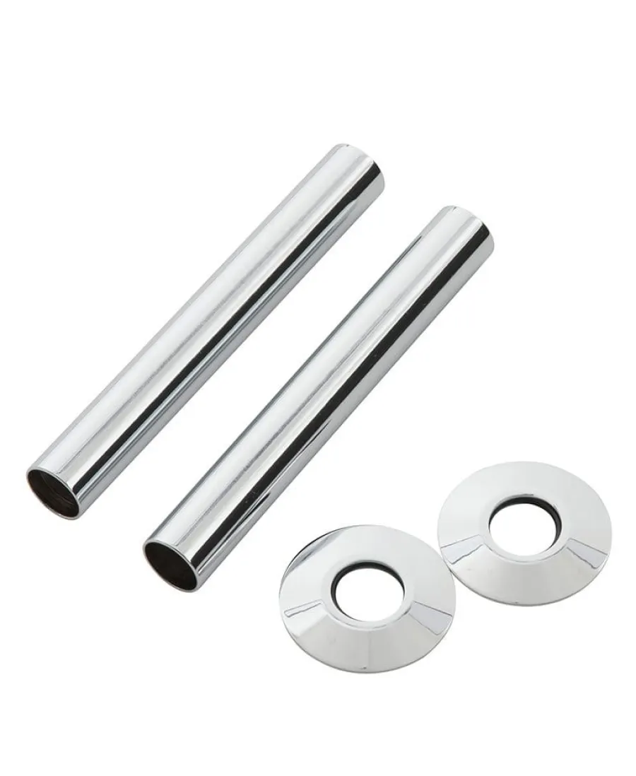 Arroll Limited Radiatorer - Tillbehör|Rörskydd/Rörmanschett 130 x 18 mm till vattenrör - Krom