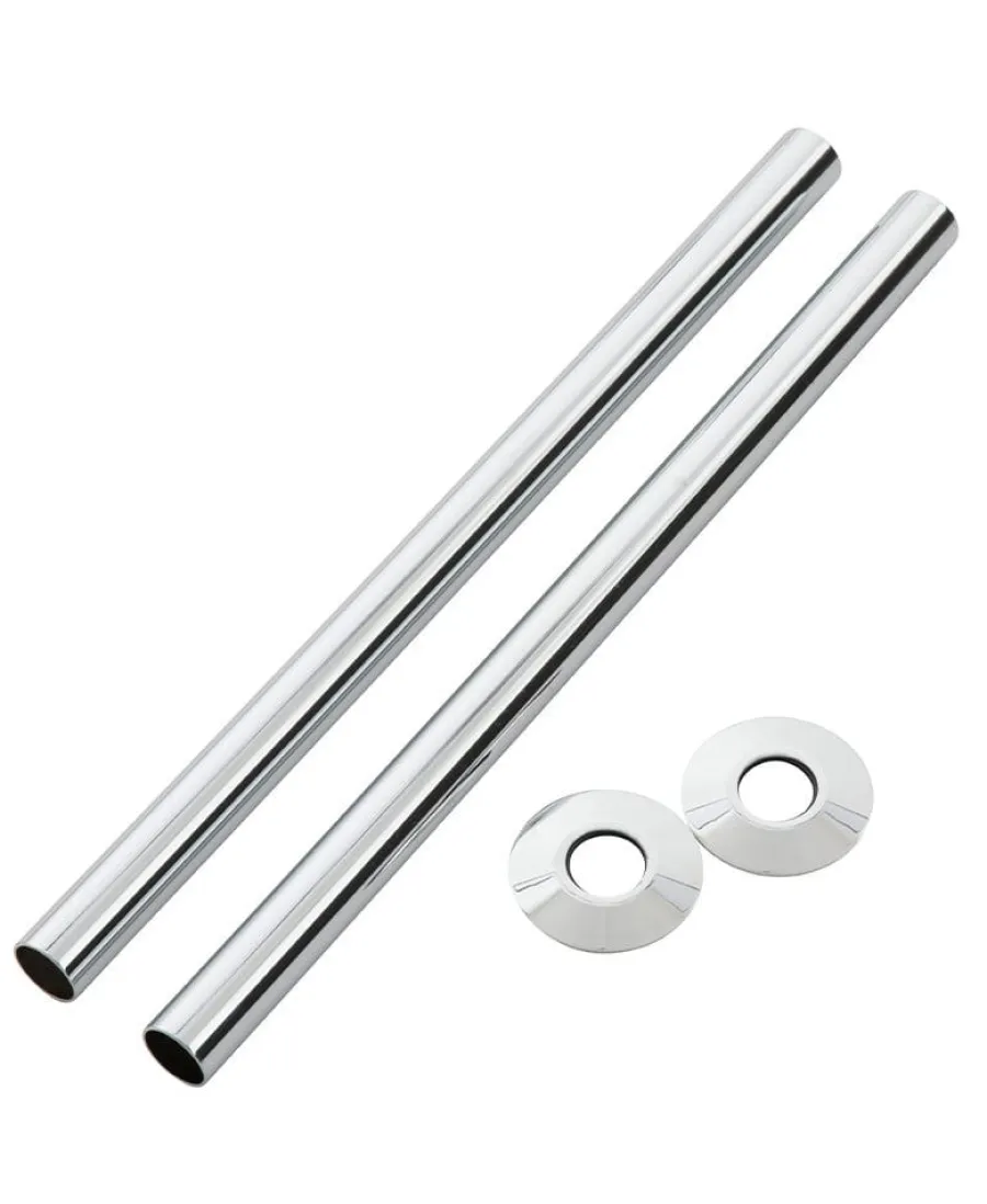 Arroll Limited Radiatorer - Tillbehör|Rörskydd/Rörmanschett 130 x 18 mm till vattenrör - Krom