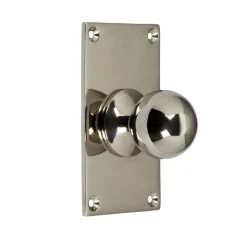 NEXA TECHNOLOGIES / NANDAN INTERNATIONAL Knoppar I Nickel|Köksknoppar|Rund knopp med bottenplatta - Nickel 40 x 70 mm